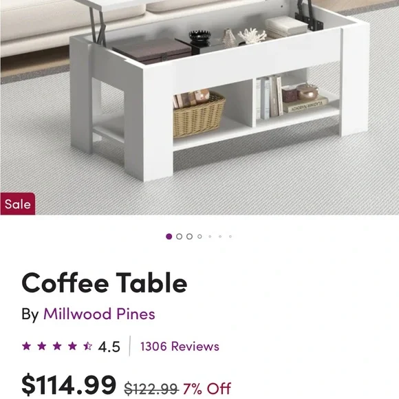 Millwood pines best sale coffee table